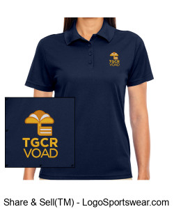 Two logos; Ladies; Navy Design Zoom